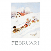 Postkaart Januari (Elsa Beskow)