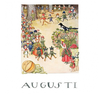 Postcard August (Elsa Beskow)