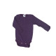 Cosilana long sleeved body 70% wool/30% silk, dark purple (71053)