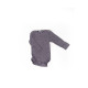 Cosilana body long sleeved purple  cotton/wool/silk (91053)
