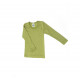 Cosilana lange mouw shirt 70% wol 30% zijde effen groen(71233)