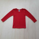 Cosilana lange mouw shirt 70% wol 30% zijde rood (71233)