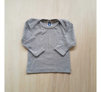 Cosilana tshirt lange mouw grijs wol/zijde/katoen (91033)