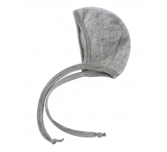 Engel Natur woolfleece bonnet light grey melange