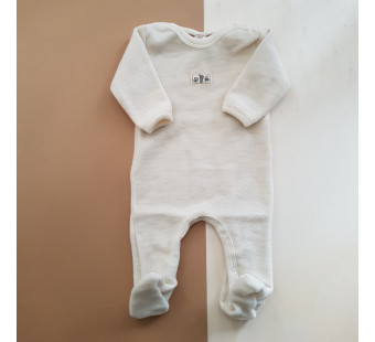 Lilano softly rubbed woolen jumpsuit natural