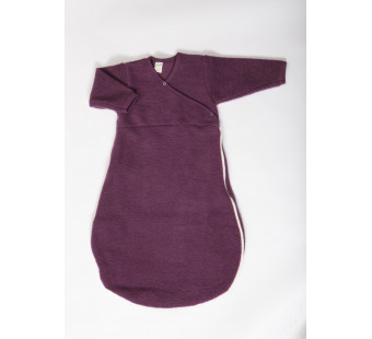Lilano brushed woolen sleeping bag purple