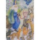 Postal card Saint Nicolaus with the animals