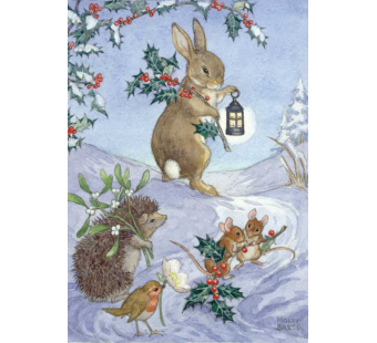 Postal card  Christmas Animals (Molly Brett) 199