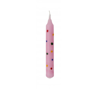 Ahrens Spielzeug candle pink with confetti