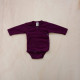 Lilano wool silk wrap around body purple