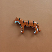 Wooden standing tiger