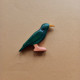 Wooden starling bird