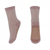 MP Denmark cotton antislip socks grey/rose