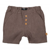 Pure Pure linen shorts brown striped