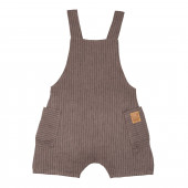Pure Pure linen dungarees brown striped