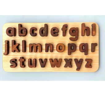 Montessori houten alfabet puzzel