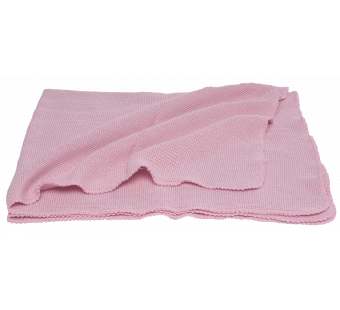 Reiff merino woolen blanket pink