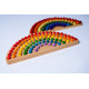 Montessori Rainbow painted for color learning, sorting, and matching educational activities