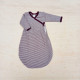 Lilano wool silk wrap around sleeping bag purple striped