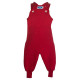 Reiff wool silk terry dungarees Red